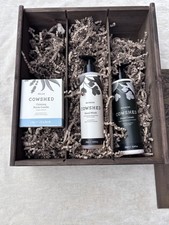 Cowshed Christmas Gift Set In Wood Box Candle, Hand Wash & Hand Cream