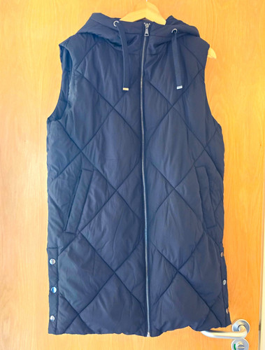 Primark black long - long, quilted
