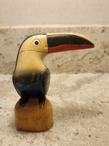 Vintage hand carved wooden - vintage,
