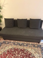 IKEA Älvdalen 3-Seat Sofa-Bed Knisa Dark Grey with Storage