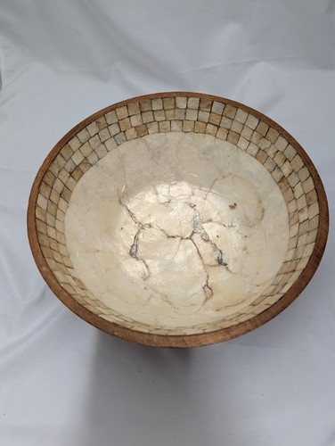 Wood bowl mosiac - wood,
