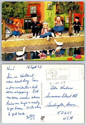 Vintage holland postcard dutch - vintage,