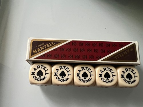 Martell poker dice set - poker,