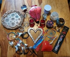 Job Lot Bundle Of Boho Hippy Home Decor Items LAB Candle Holders Wall Decor
