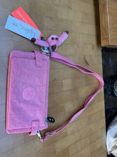 New kipling pink crossbody - new,
