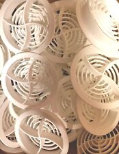 10x White Plastic Round Soffit
