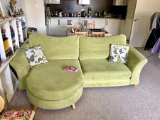 Lime Green DFS 4 Seater Lounger Sofa