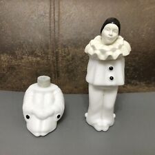 Vintage Avon Milk Glass Pierrot Moonwind Empty Odyssey Full Perfume Bottles