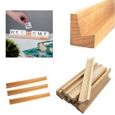 Wooden Rack for Wood Tile Stand Holder 34 / 36 / 45cm Square Name Home Decor