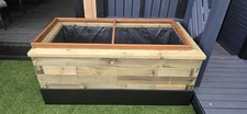 Raised Wooden Garden Pond 150x60x60h cm Ready To Use