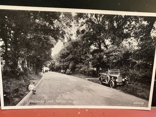 Rare bw postcard polebarn - rp,
