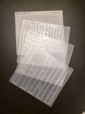 4 Fimo Polymer Clay Texture Sheets Arts Crafts Material