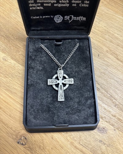 Justin pewter celtic - pewter, cross