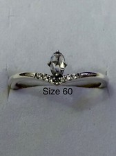 PANDORA CLASSIC WISHBONE RING SIZE 60 REF 197790CZ NOW RETIRED