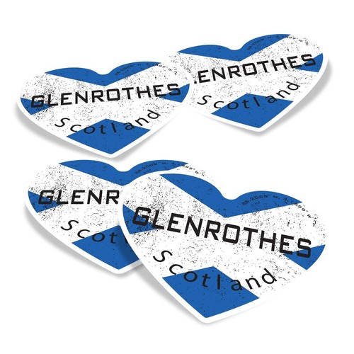 Heart vinyl stickers - 4x,