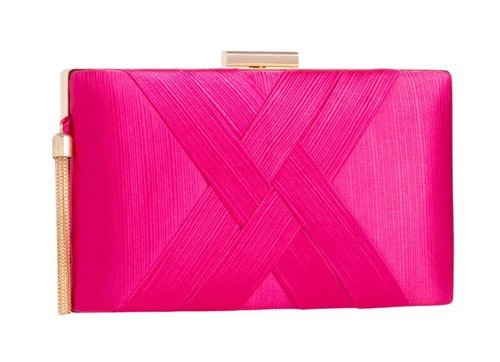 Women satin clutch bag - women's,