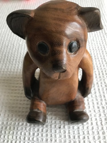 Vintage wooden carved sitting - vintage,