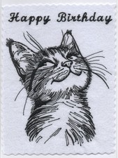Hand Made Embroidered Birthday