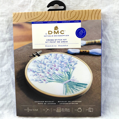Dmc lavender bouquet cross - bouquet,