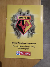 2004/5 WATFORD V SOUTHAMPTON LEAGUE CUP 4th ROUND 66 PAGE FOOTBALL PROGRAMME