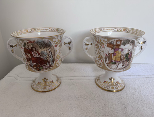 Caverswall christmas goblets - caverswall,