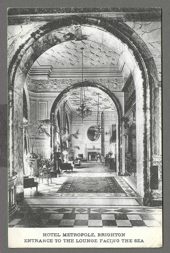 Vintage postcard hotel - vintage,