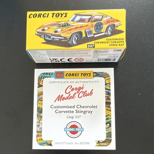 Corgi 337 chevrolet corvette - 337,