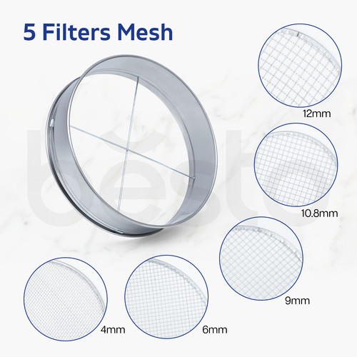 Stainless steel garden sieve - steel,