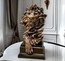 NEW Bronze-Style Lion Head