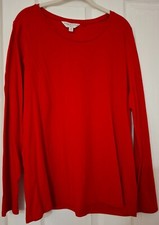 NEXT Christmas Red Long Sleeve T-Shirt Ladies UK Size 18 New