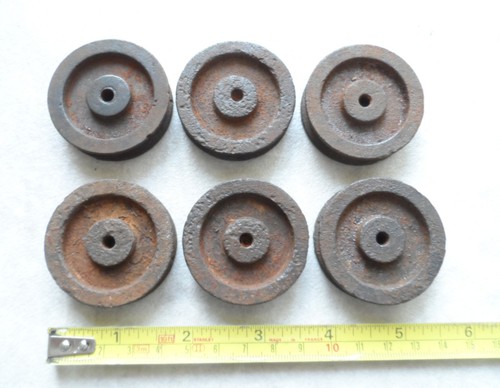 Six cast iron - six, pulley