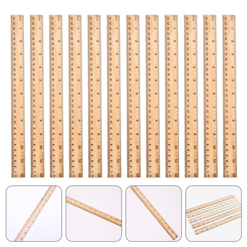 Pcs wooden ruler - 12,