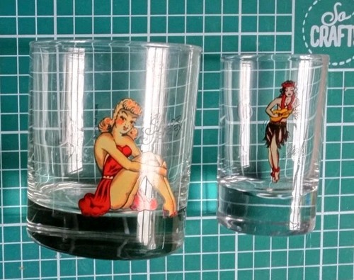 Sailor jerry glasses - 2, shot