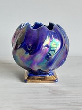 Art Deco Ceramic Blue Lustre