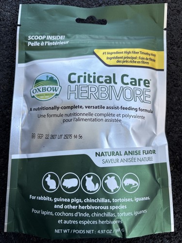 Oxbow animal health critical - health,
