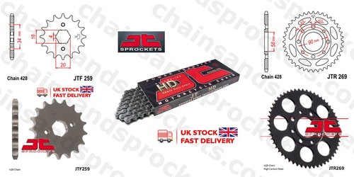 Chain sprocket kit 15t 43t - sprocket,
