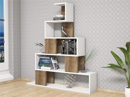 Pyramid bookcase white - bookcase, &