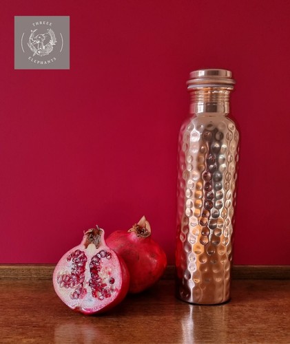 Solid pure copper - , bottle