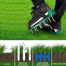Heavy Duty Lawn Aerator Spiker Shoes, Garden Durable Spike, Exercise Sandals~