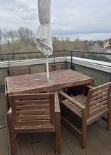 IKEA Extendible Dining Table and Chairs Garden Set of 4 Furniture Outdoor Patio