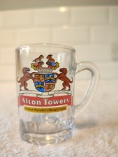 Alton Towers Collectable Vintage Mini Glass Tankard Theme Park Staffordshire UK