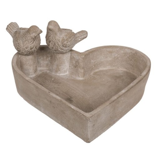 Bird bath heart shaped garden - heart,