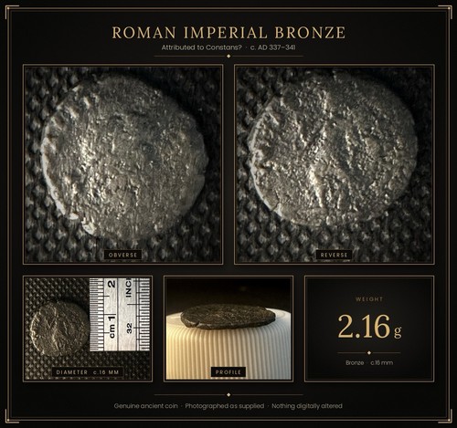 Constans roman bronze nummus - roman,