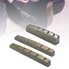 Electric Guitar Nut Upper Nut Titanium Alloy Slotted Guitars Repair Easy to