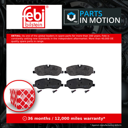 Brake pads set - pads, range