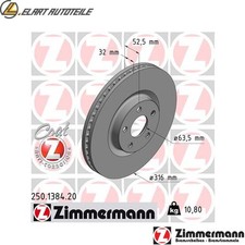2x BRAKE DISCS 250.1384.20 FOR