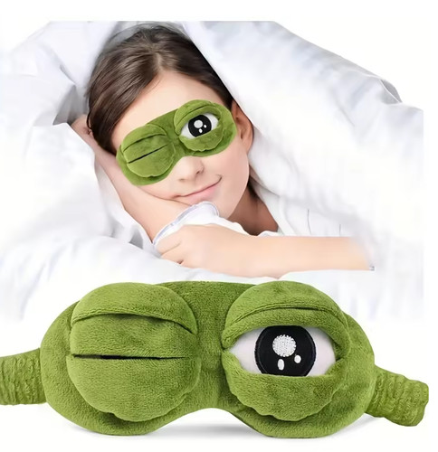 Frog sleep mask plush - sleep,