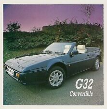 Ginetta G32 Convertible 1990-91 UK Market Single Sheet Sales Brochure 1.9 1.6