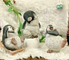 Penguin Ornaments Resin Vivid