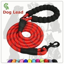 Dog Lead – Reflective Rope Leash for Large Dogs with Comfort Grip & Tangle-Free